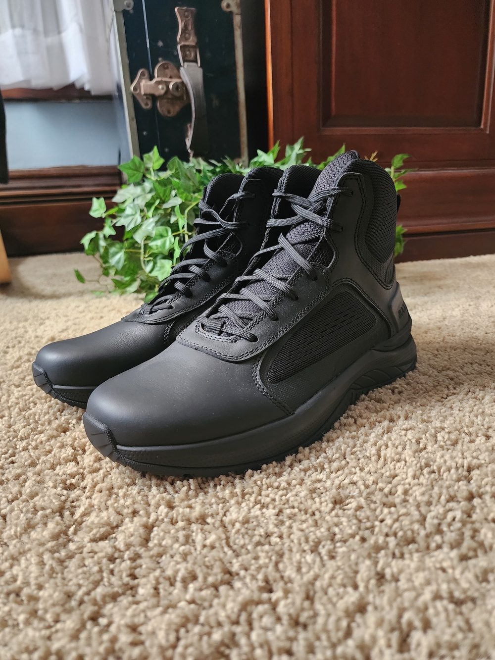 Rocky Black Super Cop Ultra Lightweight Tactical Lace-Up Boots